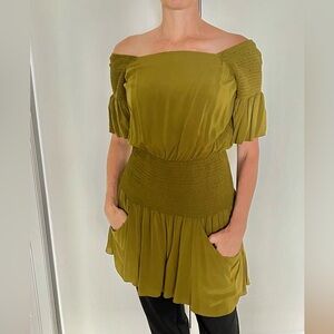 Free People- olive green tunic or mini-dress